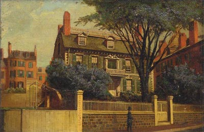 The Hancock House, oil painting by Charles Furneaux